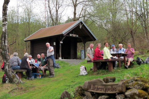 Rast an der Ulsterquelle