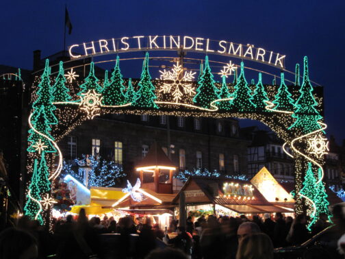 "Christkindelsmärik" in Straßburg, Frankreich