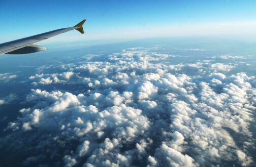 Der Ausblick aus dem Flugzeug