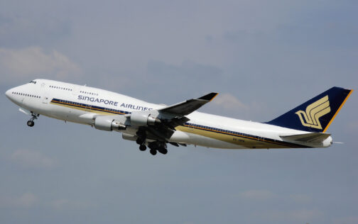 Flugzeug der Singapore Airlines