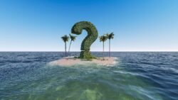 Fragezeichen Insel