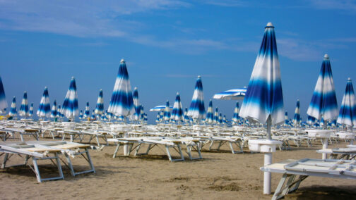 Italienische Adria - Sonnenschirme