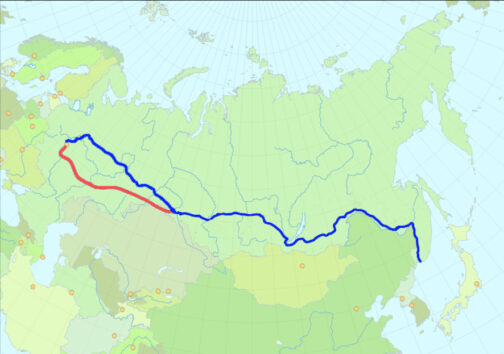 Transsibirische Eisenbahn Streckenverlauf