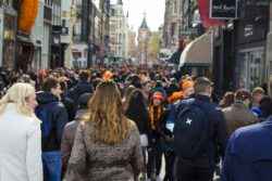 Touristen in Amsterdam