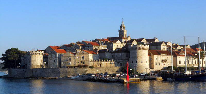Die Inselhauptstadt Korčula Inselhauptstadt Korčula