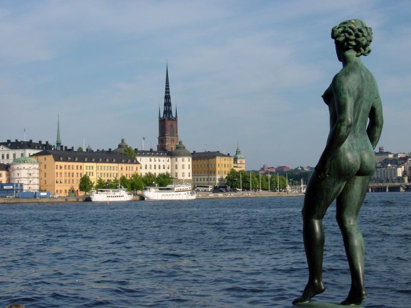 Blick auf die Stockholmer Altstadt Gamla stan