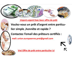 -Le seul mail pour nous joindre : union.europeenne.pret@gmail.com --