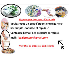 Le montant du prêt varie de 1000€ de 10 000 000€ -Bonjour a tous -