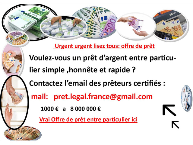 Avez-vous besoin d'un prêt auprès d'une organisation de prêt pour particulier