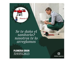 plomeria dron 3193512613 llame ya