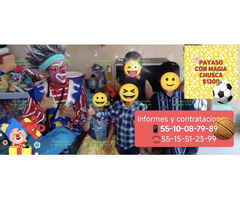 Payasos para fiestas en Texcoco y zonas aledañas