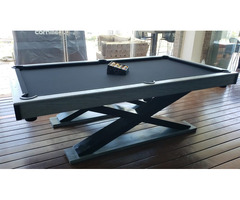 Mesa De Billar, DiseÑO Patas Laterales En X.