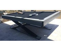 Mesa De Billar, DiseÑO Patas Laterales En X.