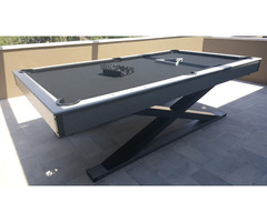 Mesa De Billar, DiseÑO Patas Laterales En X.