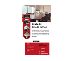 Sala de juntas única.