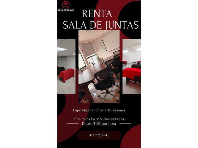 Alquiler de sala de juntas.