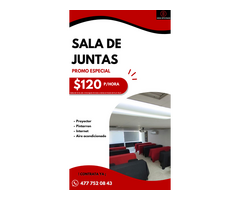 Elige una sala de juntas para tu evento.