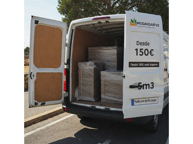 mudanças desde 150€ ate 5 m3 em todo o Algarve
