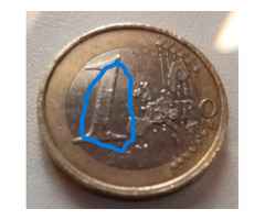 moeda 1 euro frança 2000 (erros)