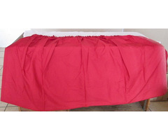 Curtains - Deep red, long drop