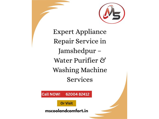 Expert Appliance Repair Service in Jamshedpur – Water Purifier & Washing Machine Services
