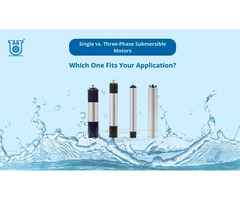 Differences Between Single Phase and Three Phase Submersible Motors | Unnati Pumps