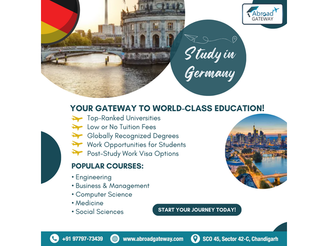 Germany Study Visa Consultant in Chandigarh - Abroad Gateway