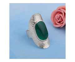 Stunning Wholesale Green Gemstone Ring Collections
