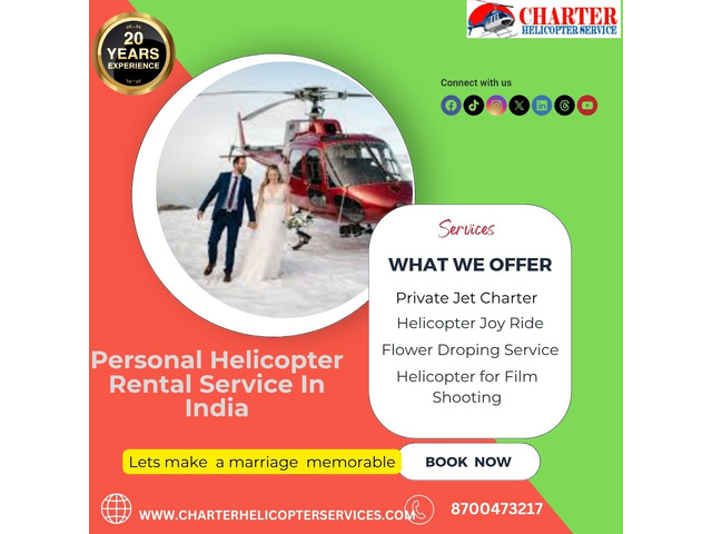 Personal Helicopter Rental Service In India