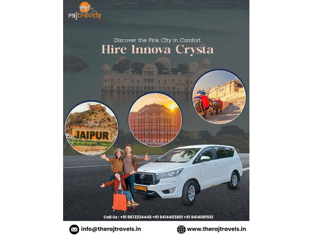 Innova Crysta hire Jaipur – Raj Travels