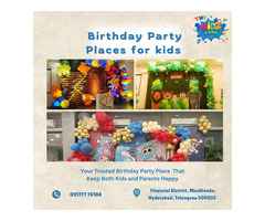 Birthday Party Places for kids Gachibowli | 9177770188 | The Kidz Land