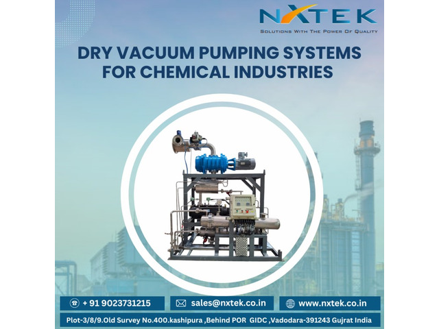 Dry Vacuum Pumping Systems For Chemical Industries | Nxtek