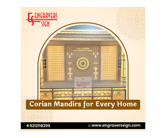Corian Mandirs for Every Home