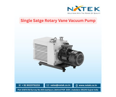 Single Stage Rotary Vane Vacuum Pump | Nxtek