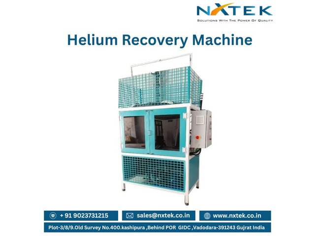 Helium Recovery Machine in India | Nxtek