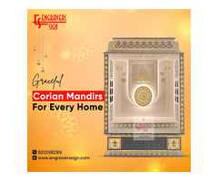 Graceful Corian Mandirs for Every Home.