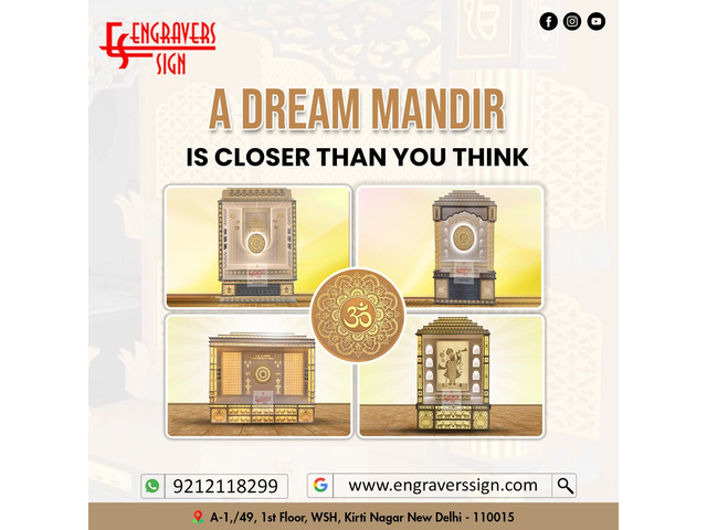 Designer Corian Mandirs in Kirti Nagar