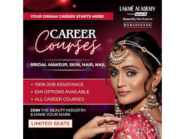 Lakme Academy Nawanshahr-Bridal makeup course in Nawanshahr