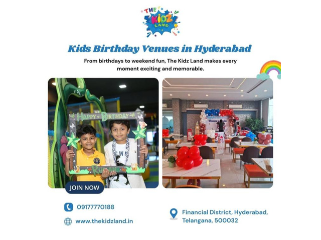 Kids Birthday Venues in Hyderabad | The Kid Land