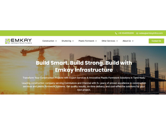 best construction company in Chennai and Coimbatore