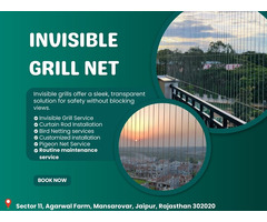 Strong Invisible Grill Nets for Flats & Homes in Jaipur