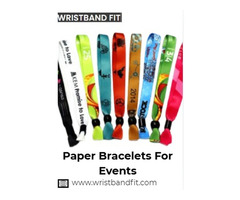 Paper Event Bracelets for Parties, Festivals & Conferences