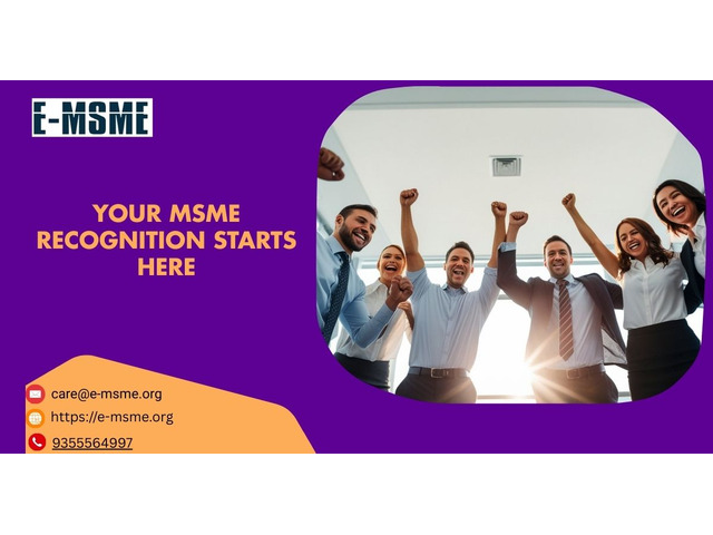 Your MSME Recognition Starts Here
