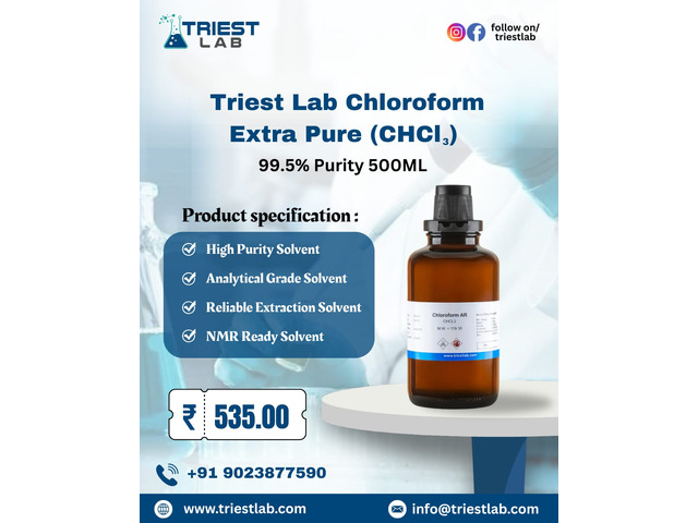 Buy Chloroform AR – Tested, Certified, and Ready for Laboratory Use