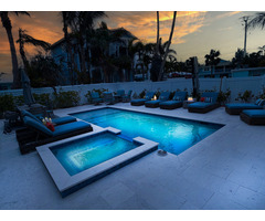 Sunset Comfort Awaits with AMI Rentals with Private Spa Heated Pools