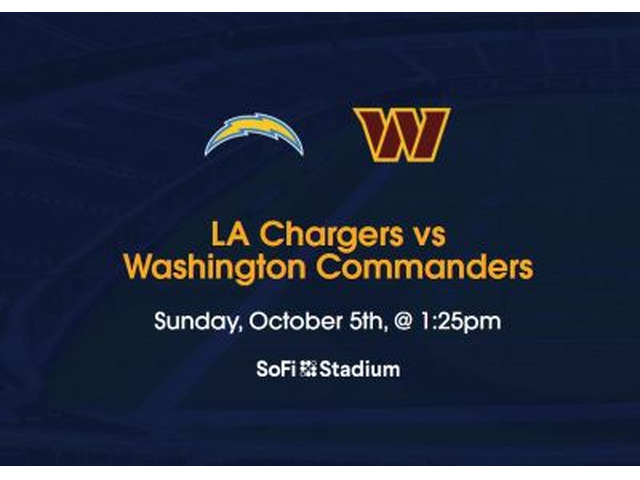 LA Chargers vs Washington Commanders SoFi Stadium
