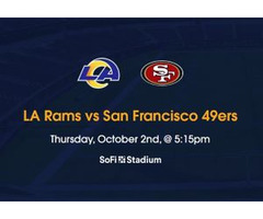 LA Rams vs San Francisco 49ers SoFi Stadium