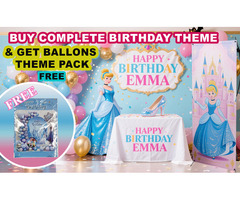 ???? Birthday Banners Theme – Free Balloon Pack with Every Order ???? | Banner Stickers Printing