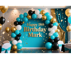 ???? Birthday Banners Theme – Free Balloon Pack with Every Order ???? | Banner Stickers Printing