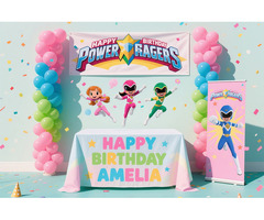 ???? Birthday Banners Theme – Free Balloon Pack with Every Order ???? | Banner Stickers Printing